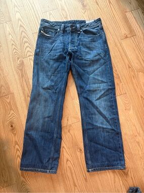 Diesel Classic Straight Leg Blue Denim Jeans